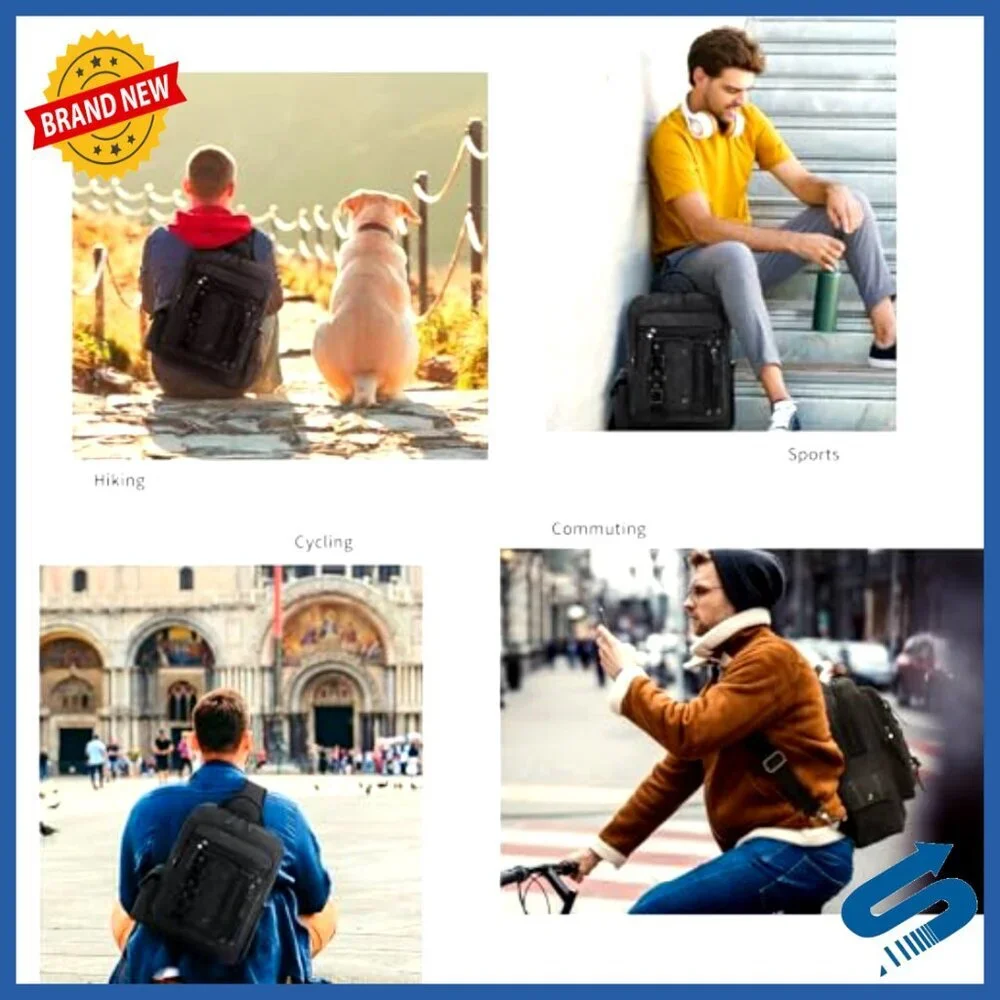 Large Canvas Messenger Bag Crossbody Laptop Backpack Men Daypack